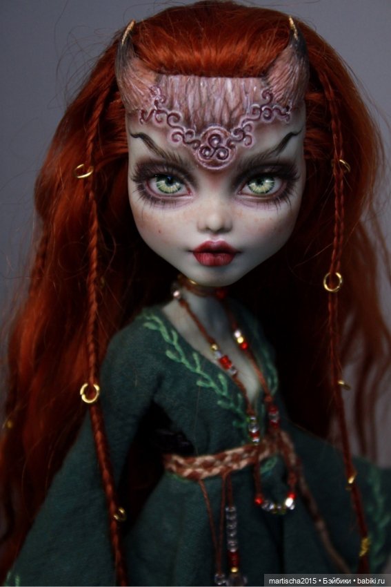 Фавна из кельтского леса — ООАК Monster High и Ever After High: репейнт (фото 6)