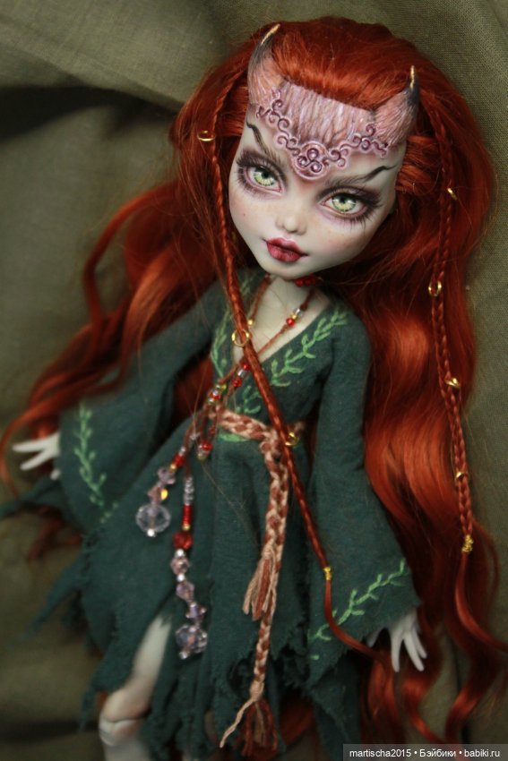 Фавна из кельтского леса — ООАК Monster High и Ever After High: репейнт (фото 3)