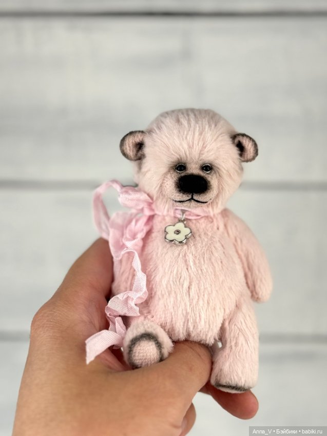 Тедди мишка Лекса с джинсовым брелочком.) (фото 2)