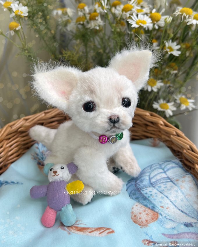 Щенок чихуахуа Лия 💖 — Игрушки в смешанной технике (мех и глина): Арт (фото 2)