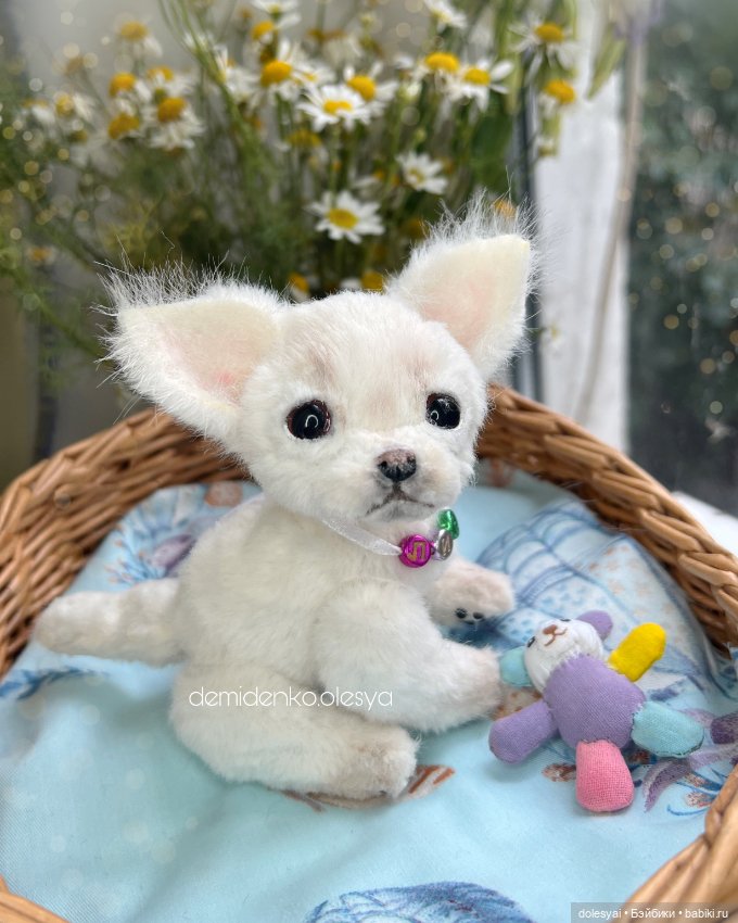 Щенок чихуахуа Лия 💖 — Игрушки в смешанной технике (мех и глина): Арт (фото 5)