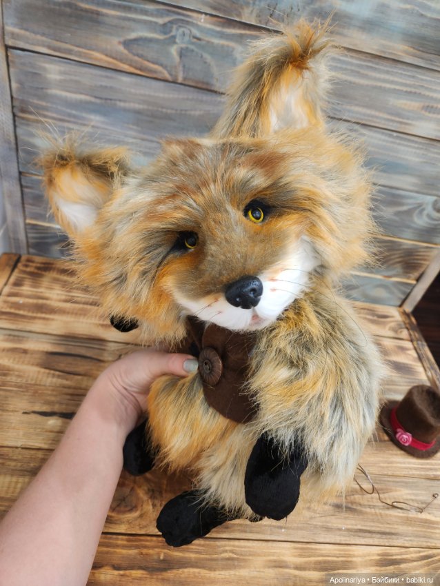 Лис Lars — Игрушки в смешанной технике (мех и глина): Арт (фото 6)