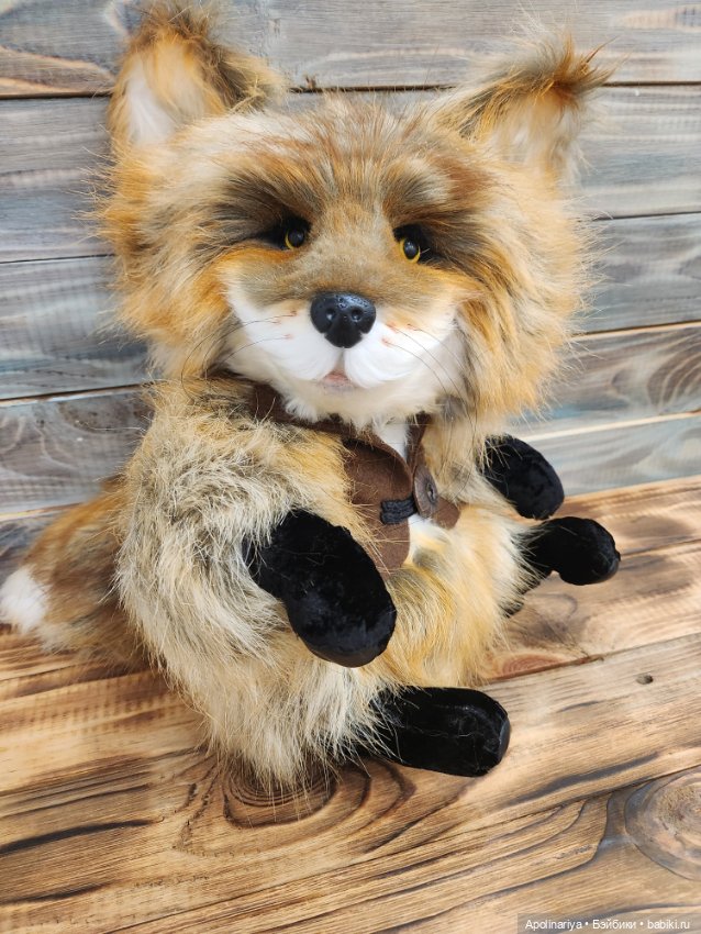 Лис Lars — Игрушки в смешанной технике (мех и глина): Арт
