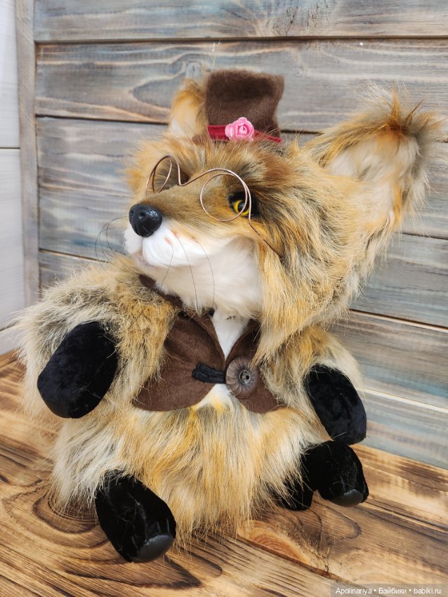 Лис Lars — Игрушки в смешанной технике (мех и глина): Арт