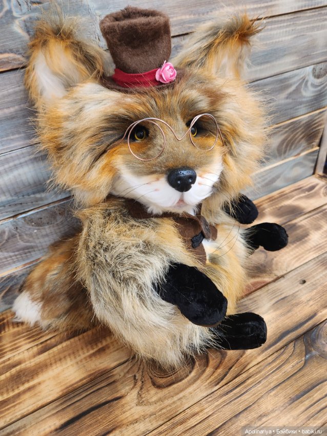 Лис Lars — Игрушки в смешанной технике (мех и глина): Арт