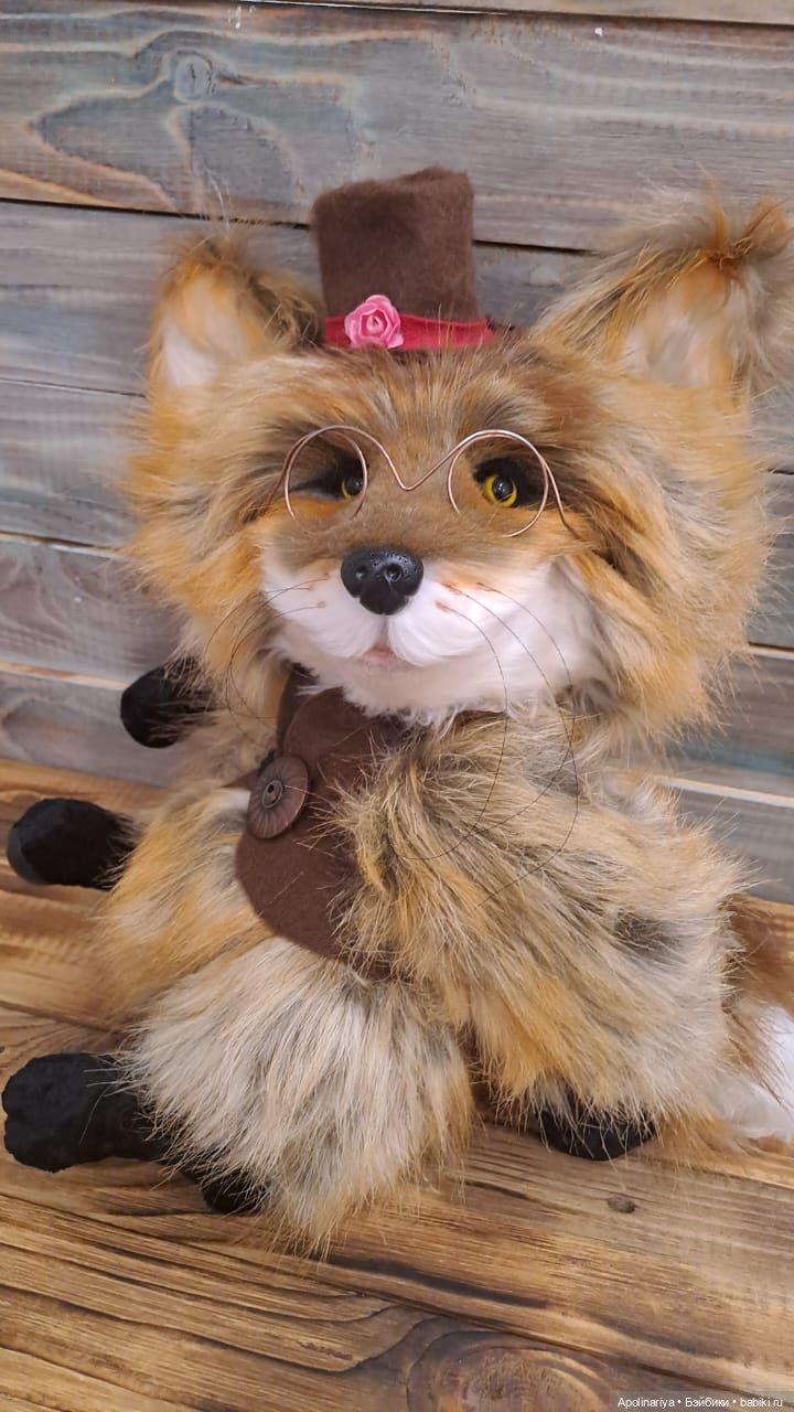 Лис Lars — Игрушки в смешанной технике (мех и глина): Арт