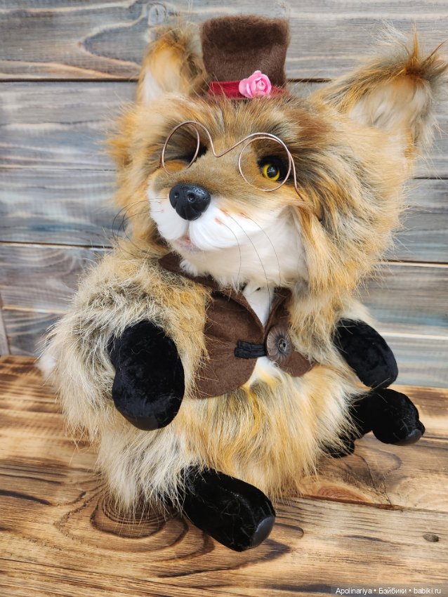 Лис Lars — Игрушки в смешанной технике (мех и глина): Арт
