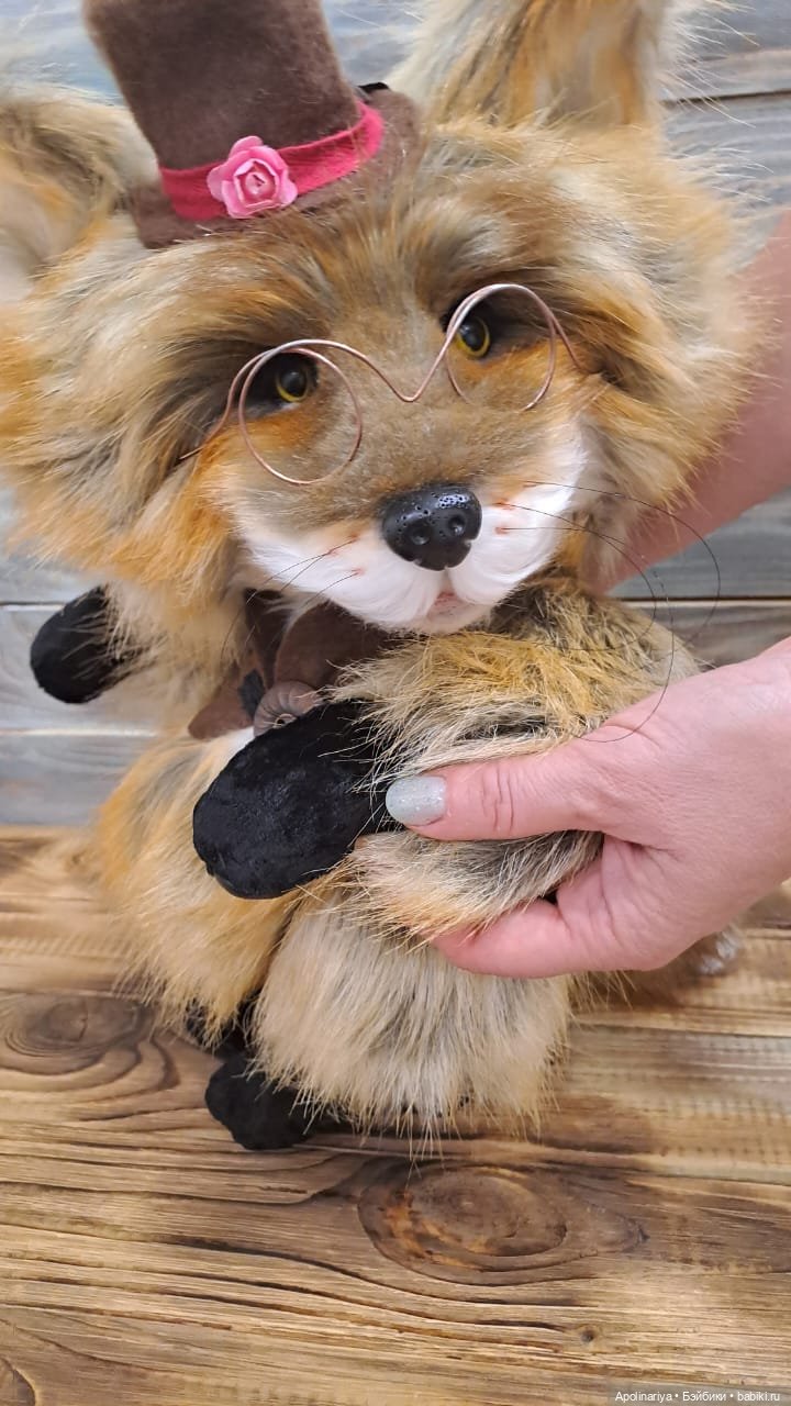 Лис Lars — Игрушки в смешанной технике (мех и глина): Арт