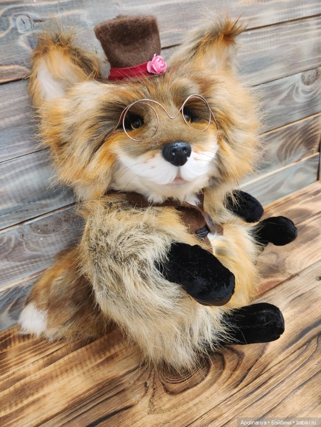 Лис Lars — Игрушки в смешанной технике (мех и глина): Арт