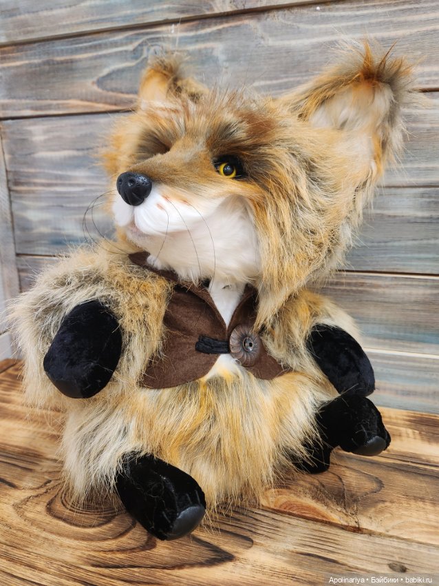 Лис Lars — Игрушки в смешанной технике (мех и глина): Арт