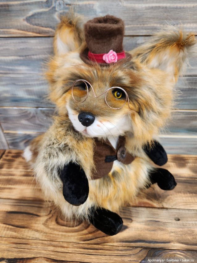 Лис Lars — Игрушки в смешанной технике (мех и глина): Арт