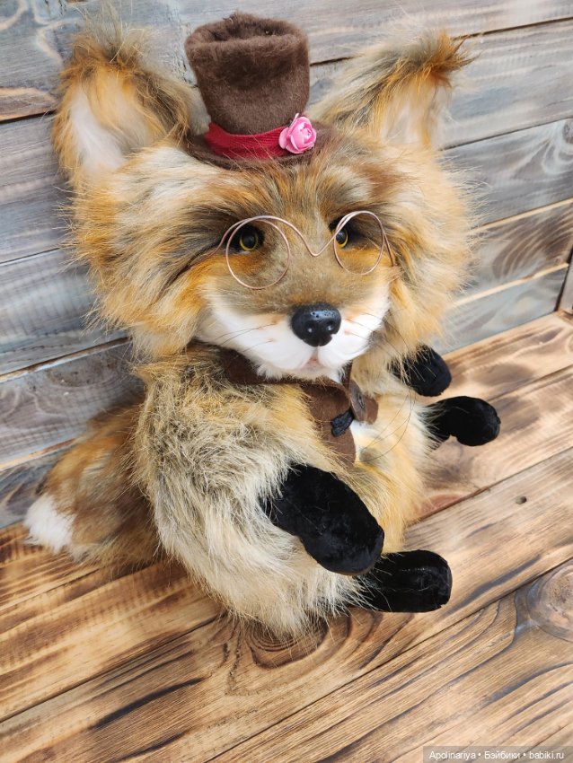 Лис Lars — Игрушки в смешанной технике (мех и глина): Арт