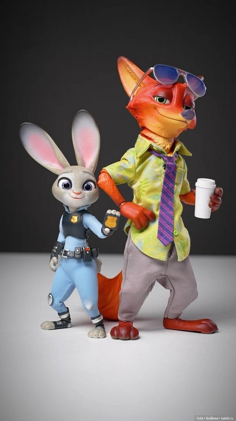 Фигурки Джуди и Ника из «Зверополиса»