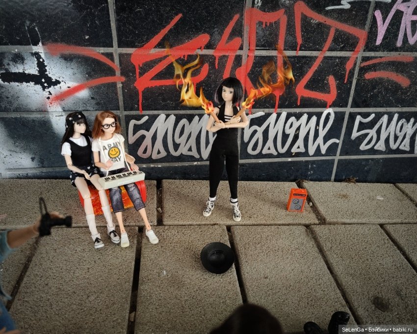 Огненное шоу — Куклы Momoko и Ruruko (Petworks