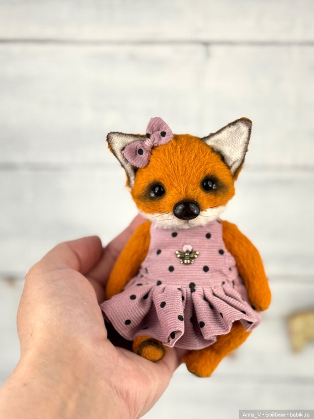 Тедди лисичка Мия — Авторские мишки Тедди и друзья: фото (фото 3)