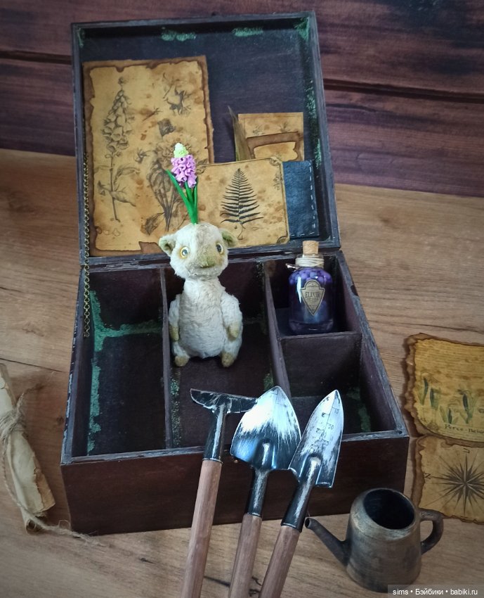 Урок цветоводства — Текстильные игрушки и примитивы: кофейные (фото 3)