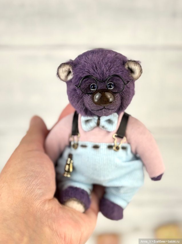 Голубоглазый тедди мишка Мирон (фото 3)