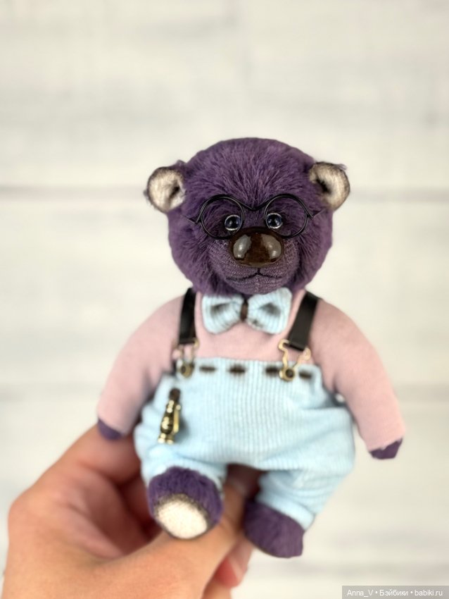 Голубоглазый тедди мишка Мирон (фото 2)