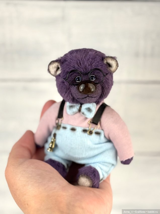 Голубоглазый тедди мишка Мирон (фото 5)