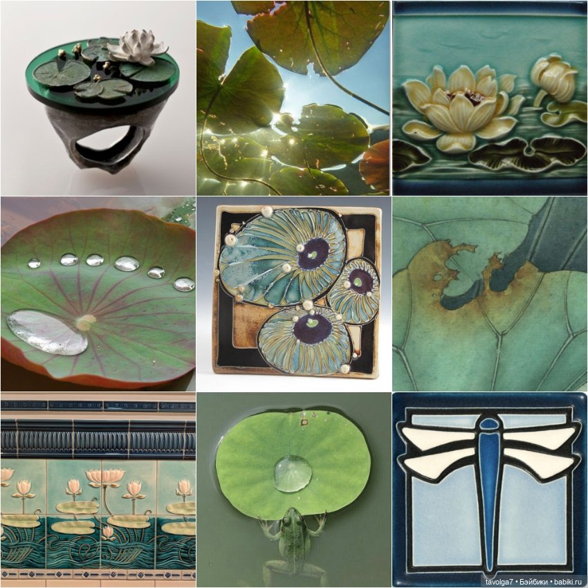 Кувшинки в ювелирных украшениях