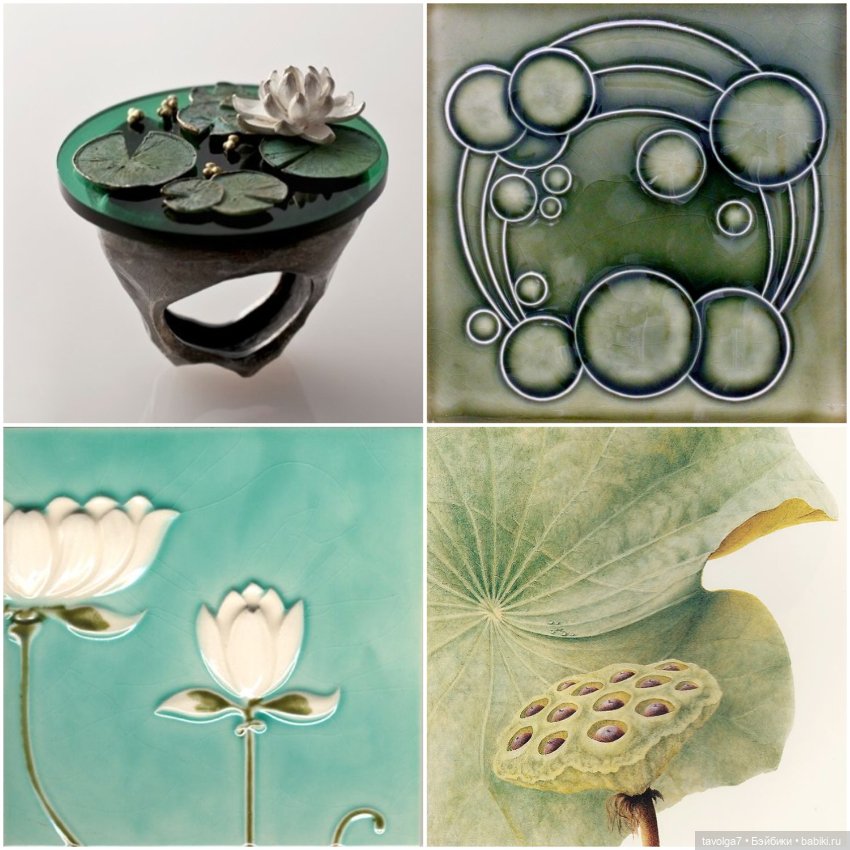 Кувшинки в ювелирных украшениях