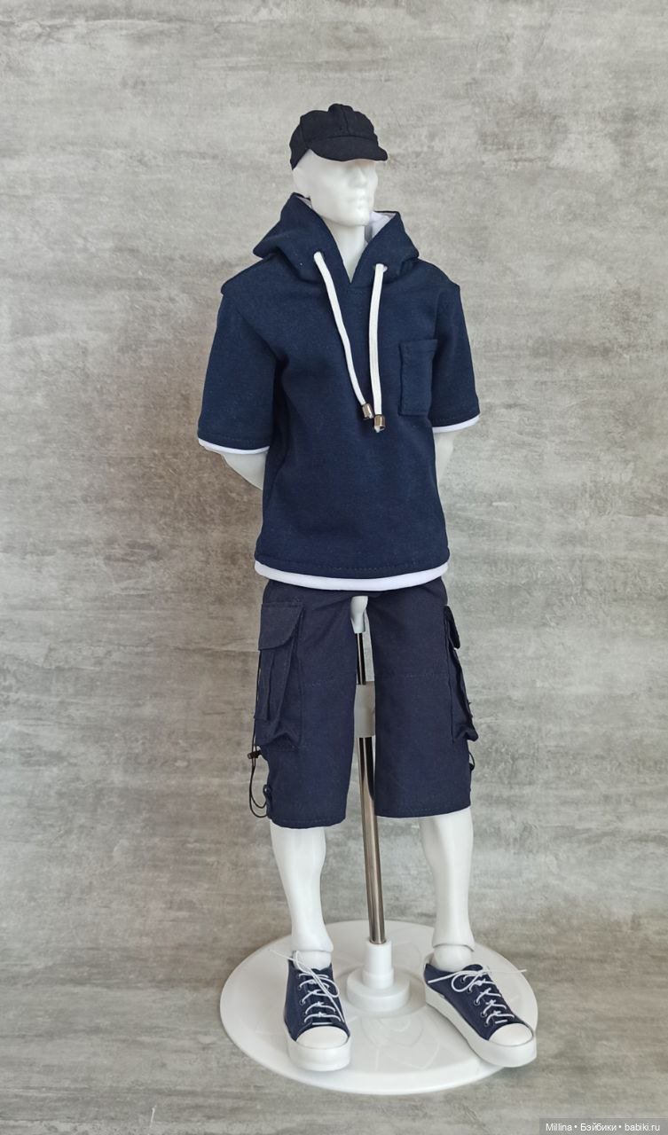 Шорты карго и футболка для парней 43-45 см (фото 7)