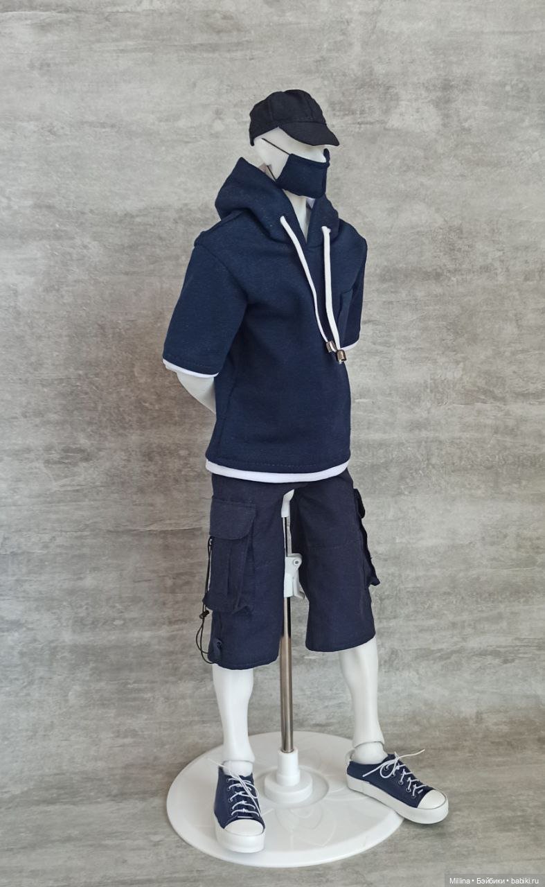 Шорты карго и футболка для парней 43-45 см (фото 2)