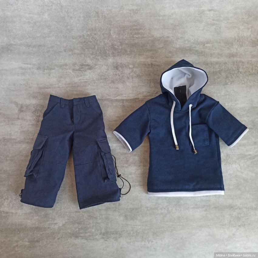Шорты карго и футболка для парней 43-45 см