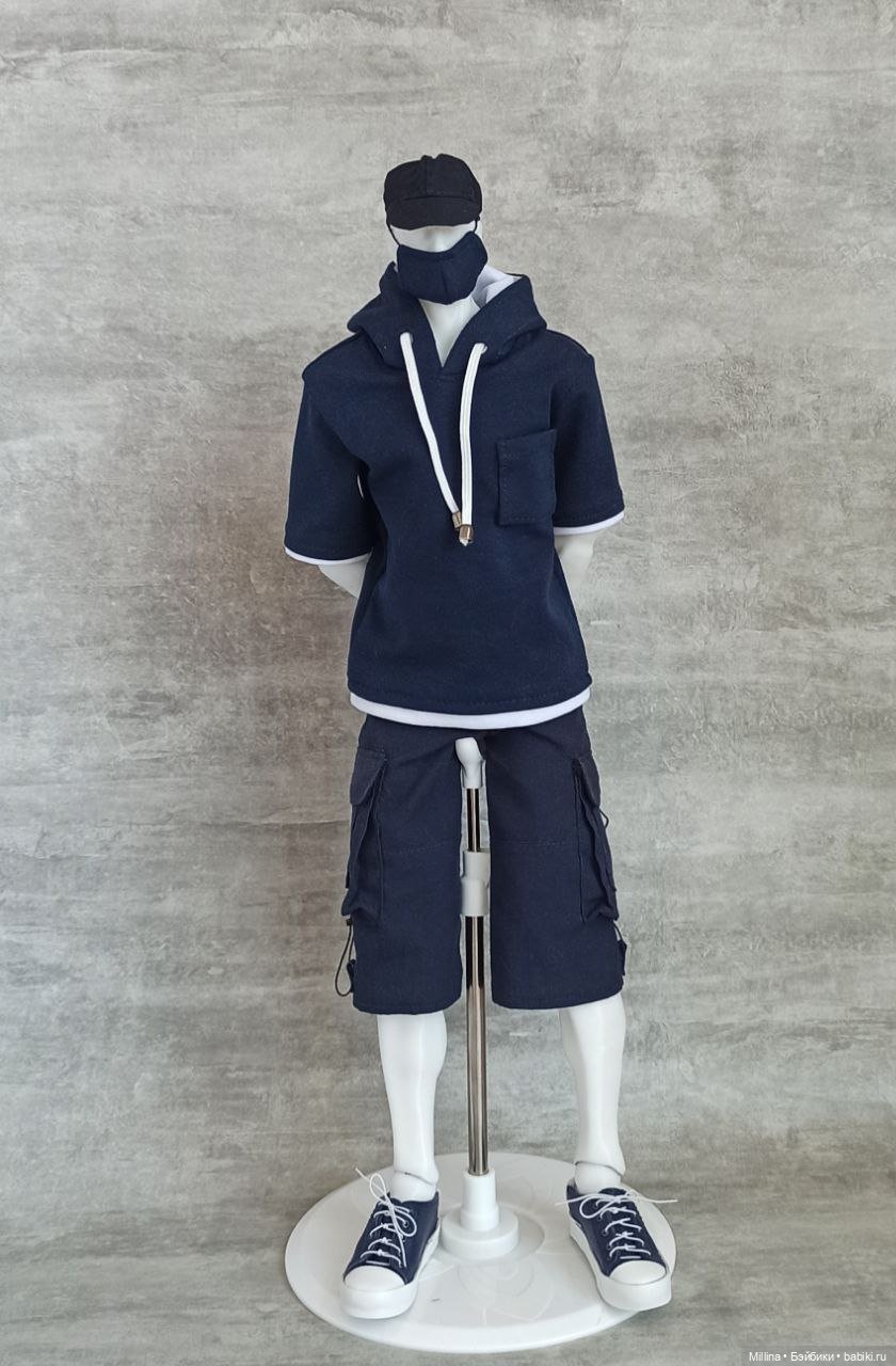 Шорты карго и футболка для парней 43-45 см (фото 5)