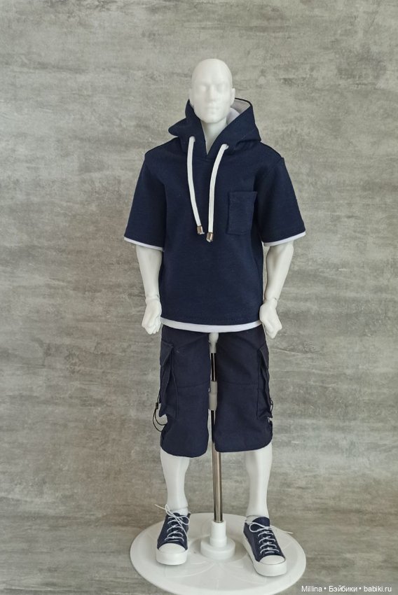 Шорты карго и футболка для парней 43-45 см (фото 9)