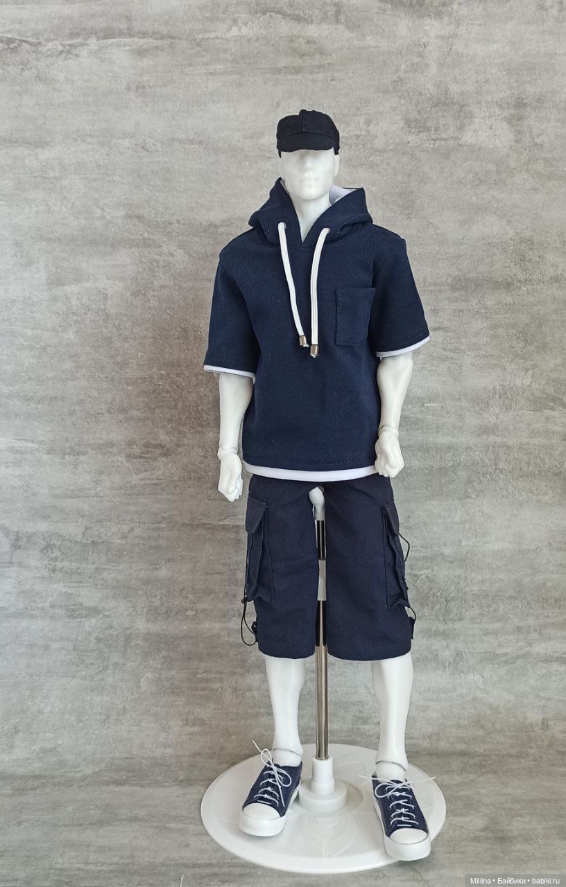 Шорты карго и футболка для парней 43-45 см