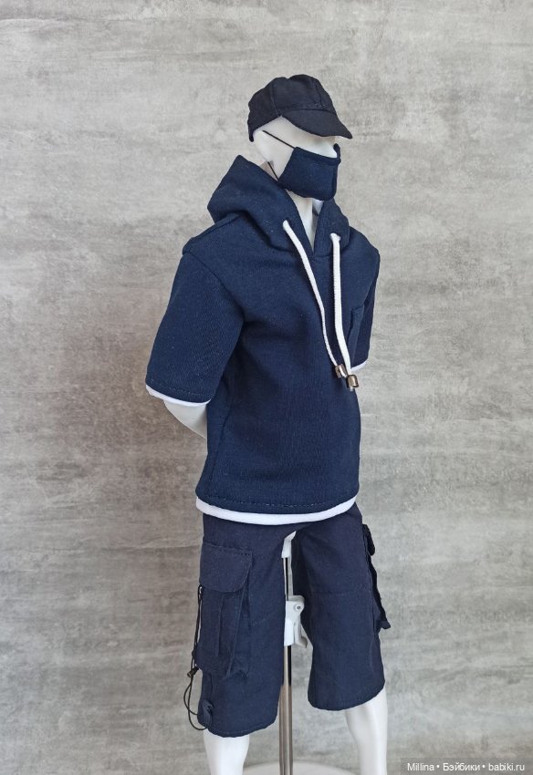 Шорты карго и футболка для парней 43-45 см (фото 6)