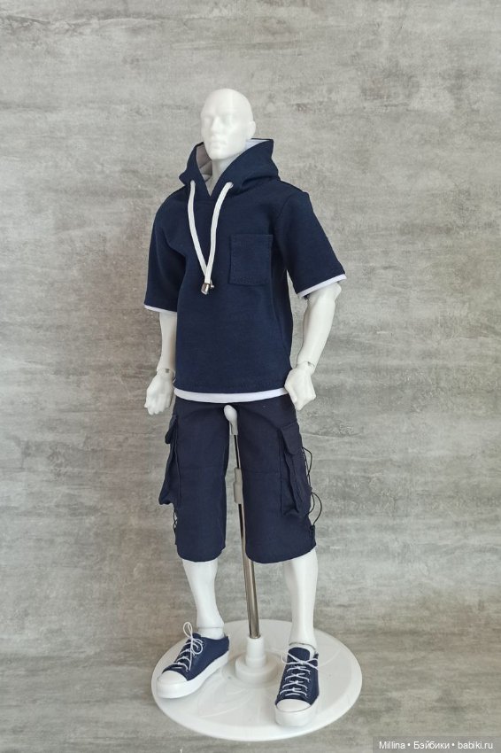 Шорты карго и футболка для парней 43-45 см (фото 10)