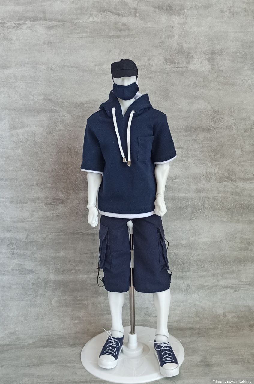 Шорты карго и футболка для парней 43-45 см (фото 8)