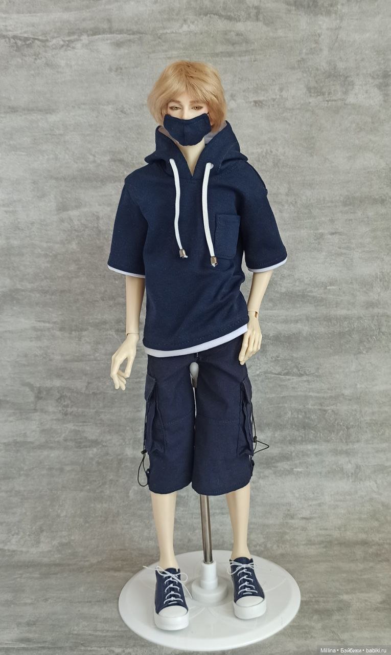 Шорты карго и футболка для парней 43-45 см (фото 4)