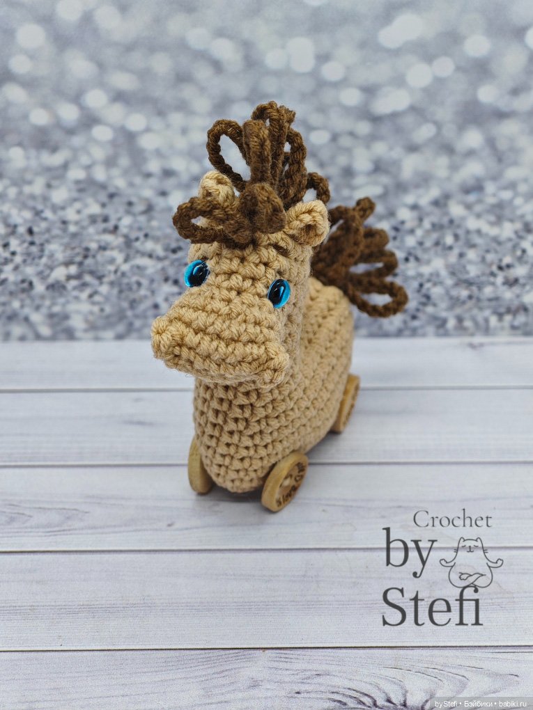 Конь Кудряшик — Вязаные игрушки и амигуруми: крючком (фото 2)