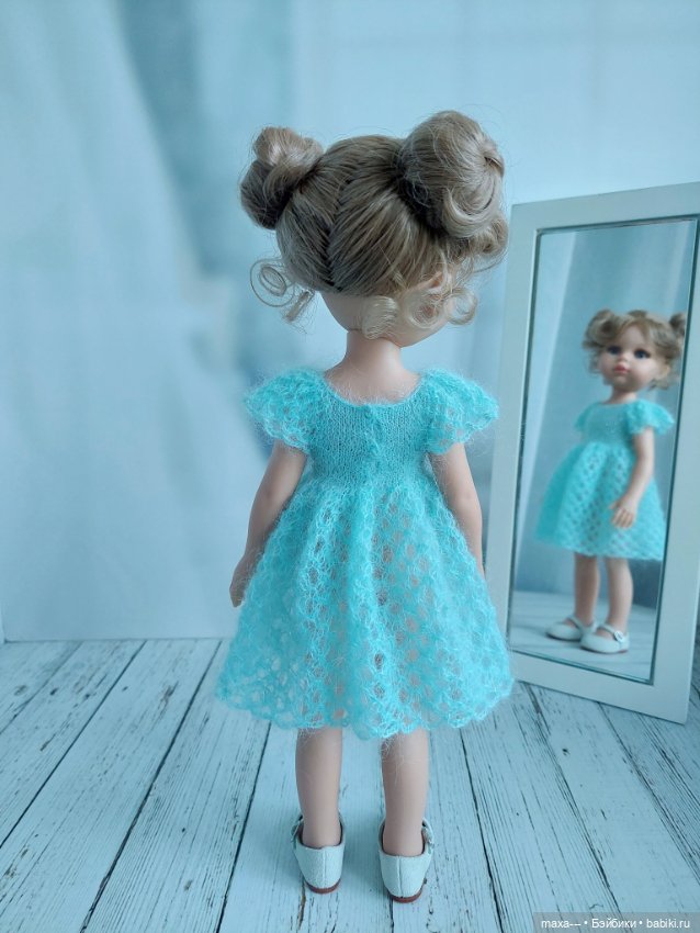 Ещё одно платье-цветочек — Одежда и обувь для кукол своими руками: фото (фото 7)