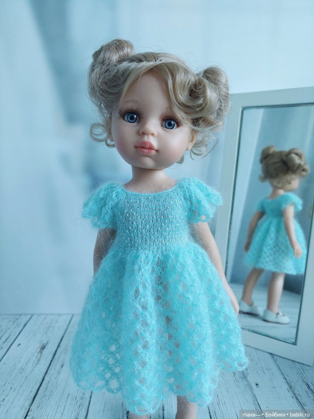 Ещё одно платье-цветочек — Одежда и обувь для кукол своими руками: фото (фото 3)
