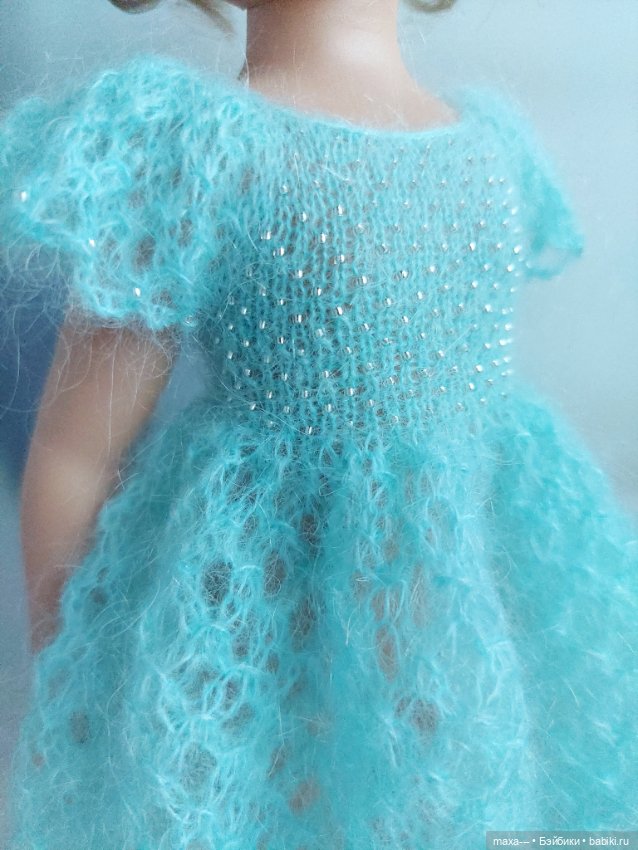 Ещё одно платье-цветочек — Одежда и обувь для кукол своими руками: фото (фото 8)