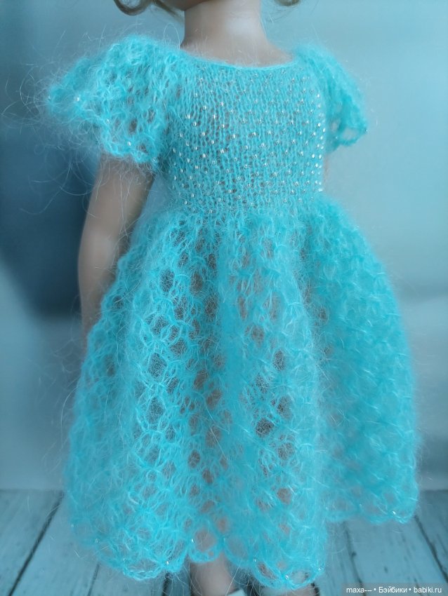 Ещё одно платье-цветочек — Одежда и обувь для кукол своими руками: фото (фото 9)