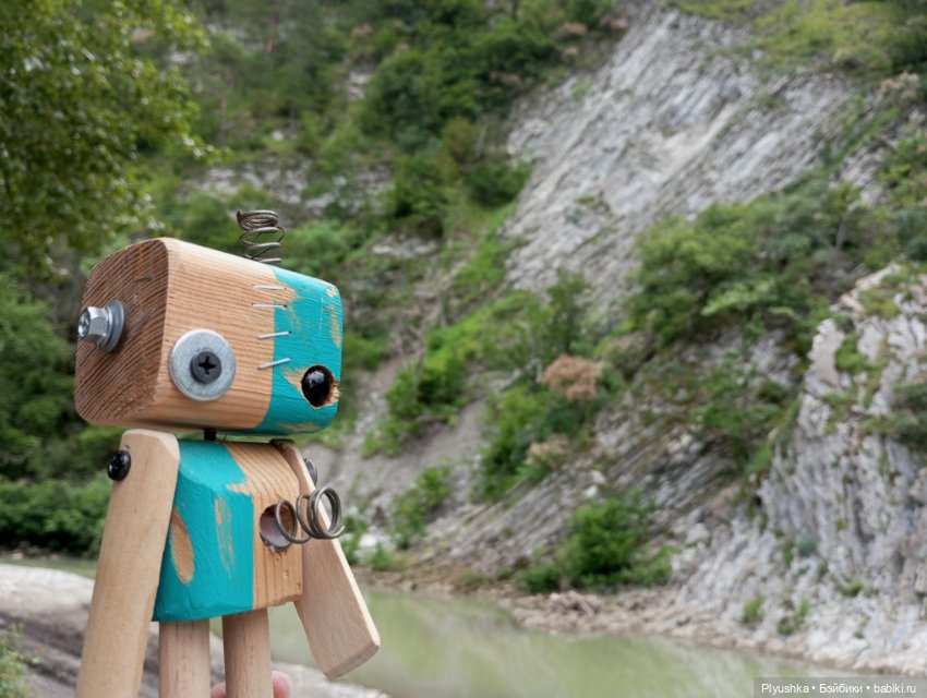 Роботы и горы — Домашние фото авторских игрушек: Тедди (фото 7)