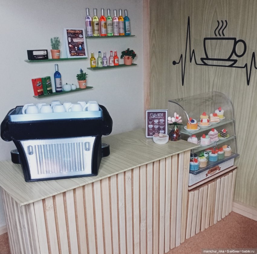 Кофейня "Кофеварка" 2.0 — Румбоксы и кукольные интерьеры: фото (фото 4)