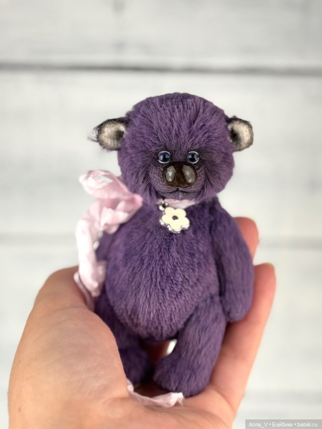 Тедди мишка Элфи с джинсовым брелочком (фото 4)