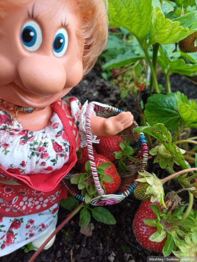 Собираем клубнику — Винтажные куклы ГДР (Немки): Бигги