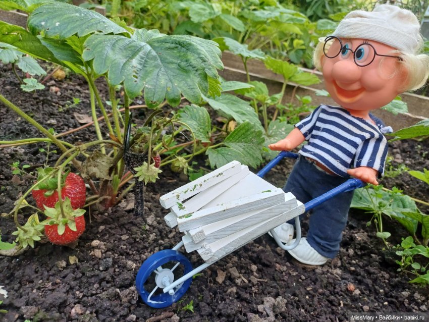 Собираем клубнику — Винтажные куклы ГДР (Немки): Бигги (фото 3)