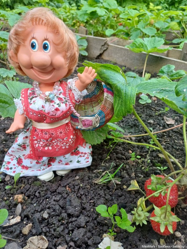 Собираем клубнику — Винтажные куклы ГДР (Немки): Бигги (фото 4)