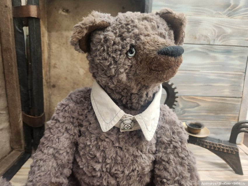 Бруно-медведь с историей — Авторские мишки Тедди и друзья: фото (фото 3)