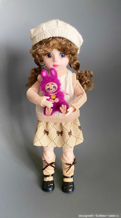 Лабубу — Валяные игрушки из шерсти: сухое валяние (фото 8)