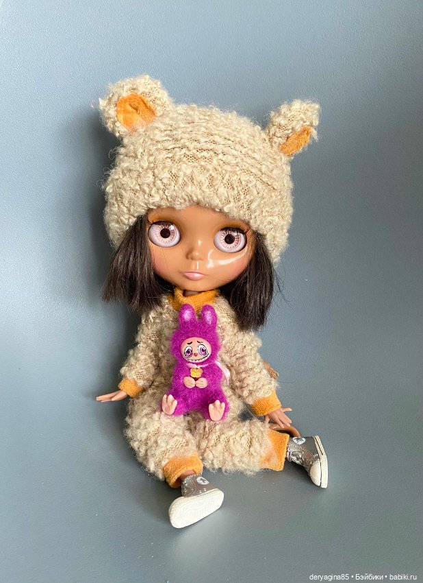 Лабубу — Валяные игрушки из шерсти: сухое валяние