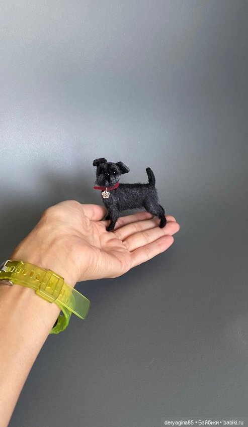 Тузик — Валяные игрушки из шерсти: сухое валяние